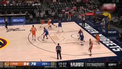 Saric's basket and Denver suffers