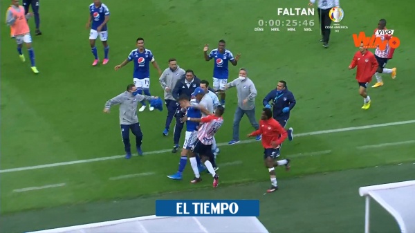 Attention: the referee's report after the fight in Millonarios vs. Junior