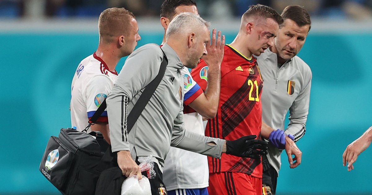 Brutal crash, six fractures and goodbye to the European Championship: the violent play that took a Belgian footballer out of the tournament