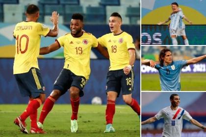 How did Colombia fare against 3 possible Copa rivals?