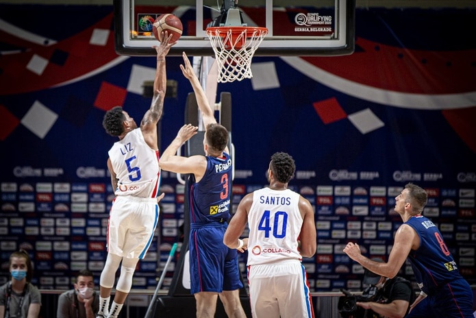Victor Liz scored 16 points for the Dominican.  (FIBA)