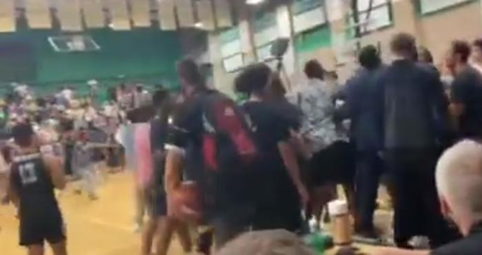 Video.  Tortillas thrown at San Diego high school basketball team