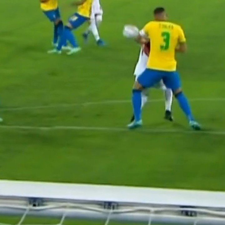 Copa America captures elbow Thiago Silva Brazil vs Peru
