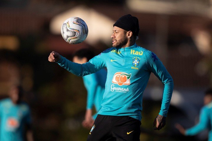 Ney in practice this Thursday.