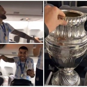 A pure party, the champions are already returning to the country