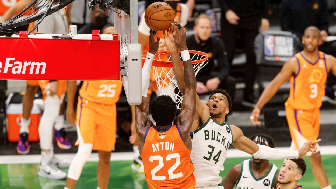 Giannis’ blocking in Game 4 is reminiscent of LeBron in 2016