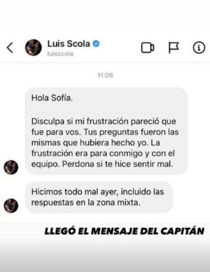 Scola's message.