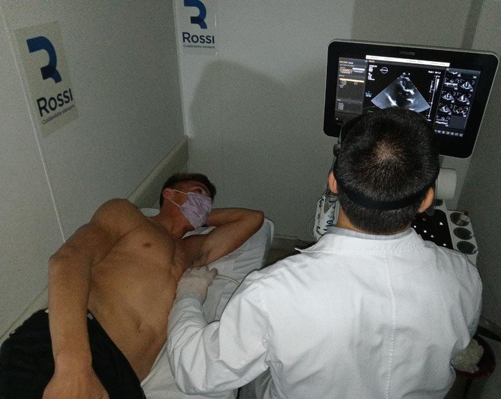 Braian Romero's medical check-up.  Photo: @sebasrur