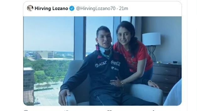 ‘Chucky’ Lozano reappears after the coup in the Gold Cup and announces that “everything went very well”