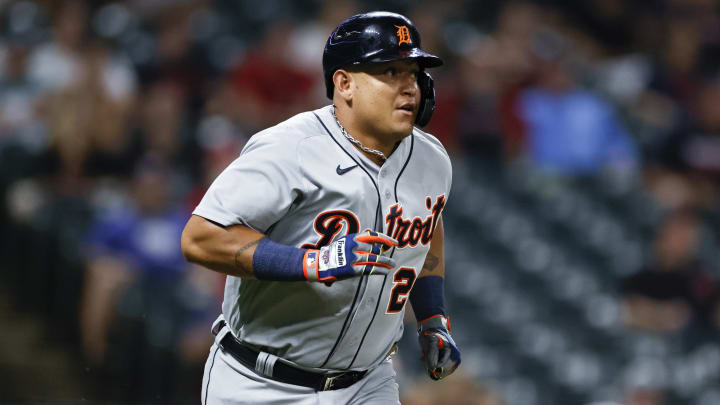 Comparison of numbers for Miguel Cabrera as first baseman and designated in the last 5 years