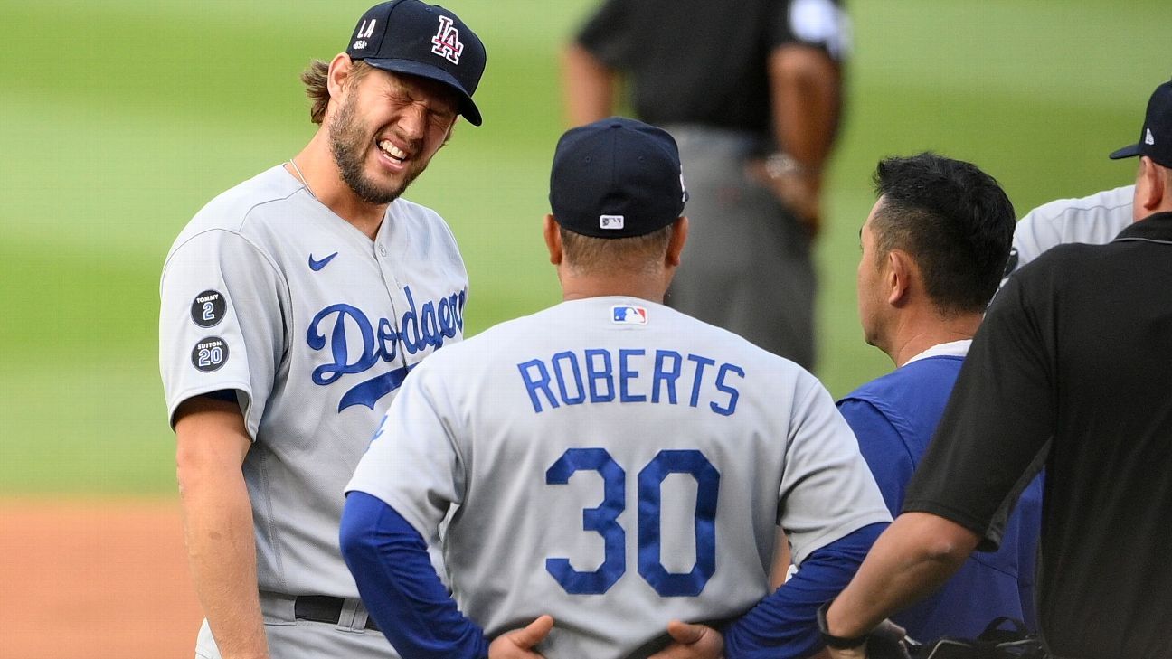 Roberts: Kershaw with no return date;  will take 'breather'