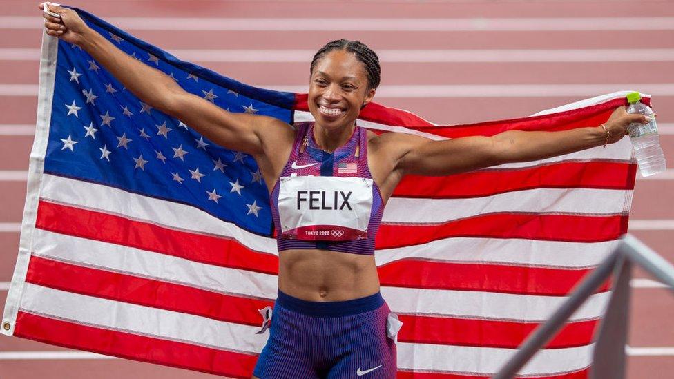 The queen of the track: Allyson Felix's record of eleven medals in athletics
