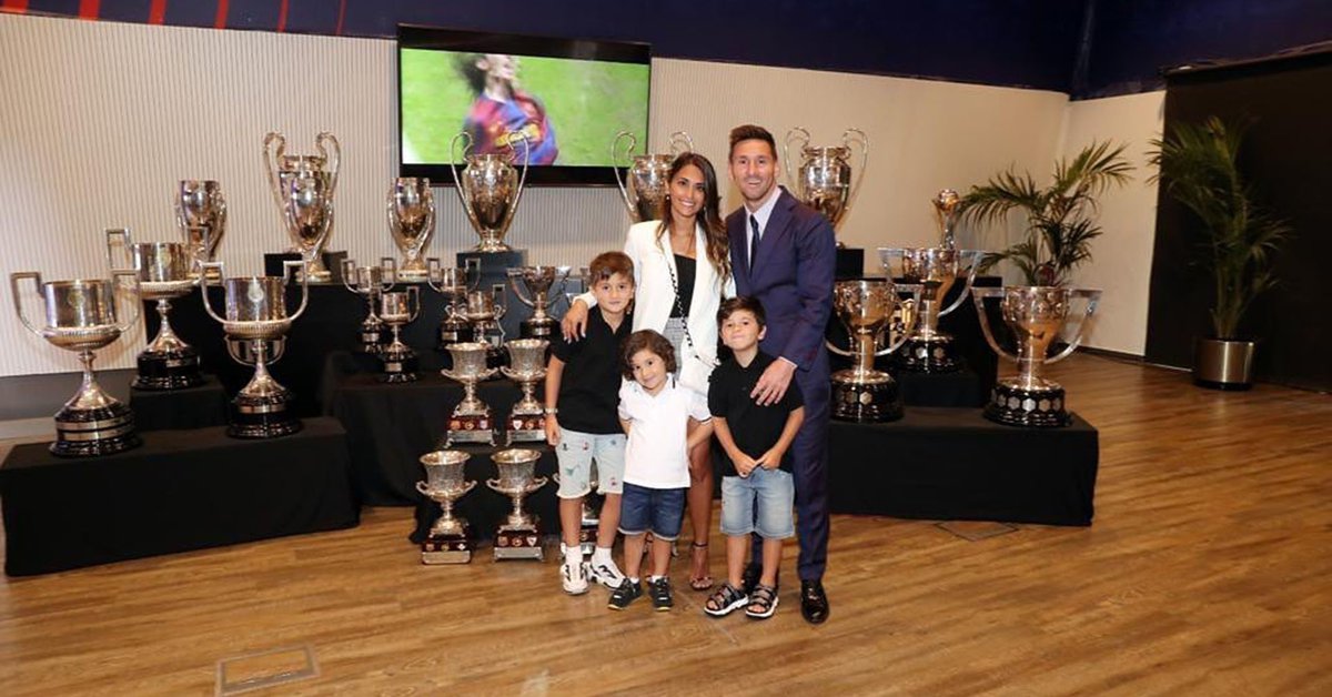 Antonela Rocuzzo's harangue for Lionel Messi and his family after saying goodbye to Barcelona