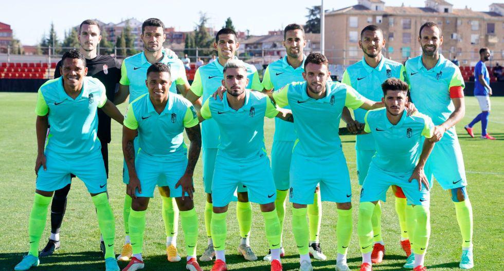 Immovable from the eleven: Luis Abram returned to play with Granada CF in a friendly against Linares
