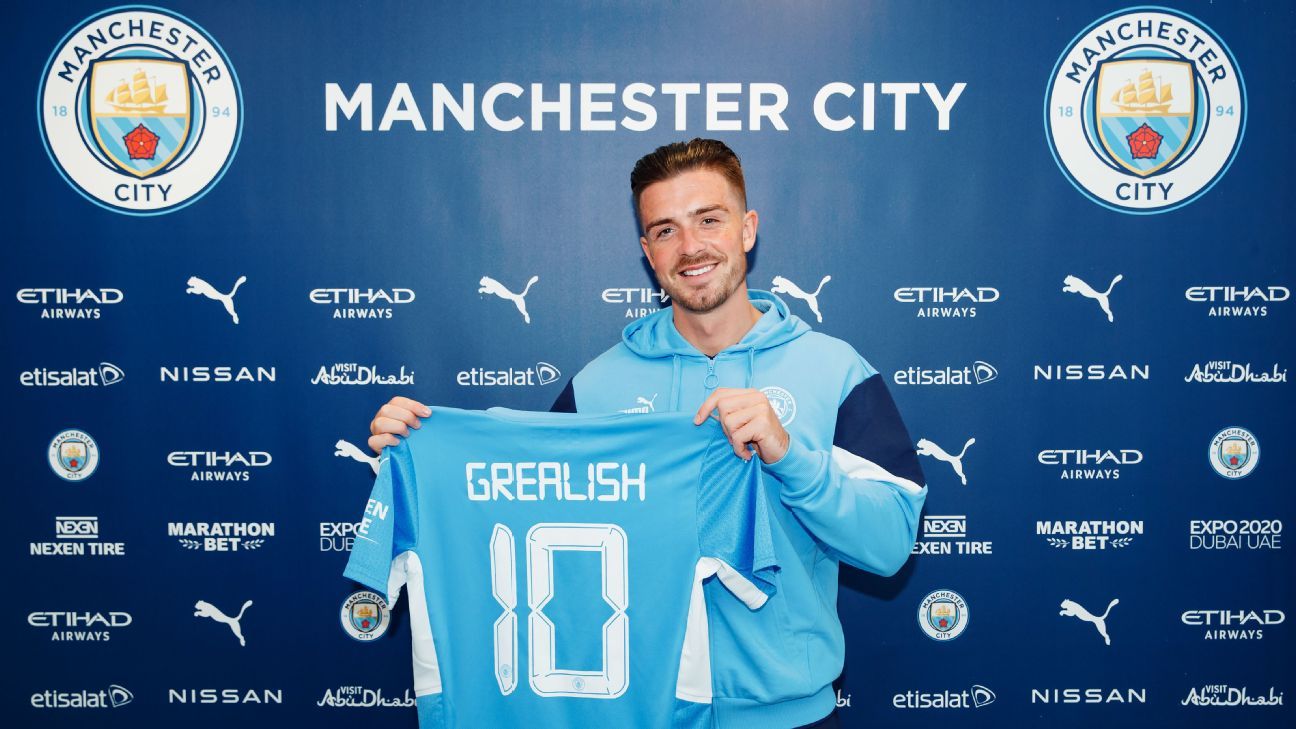 Jack Grealish al Man City stands out among the largest UK transactions