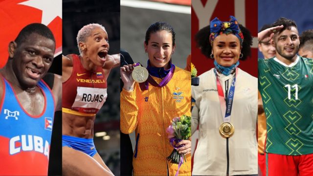 Various athletes from Latin America