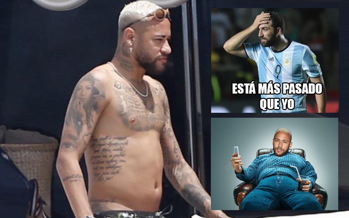 Neymar reappears overweight memes do not forgive