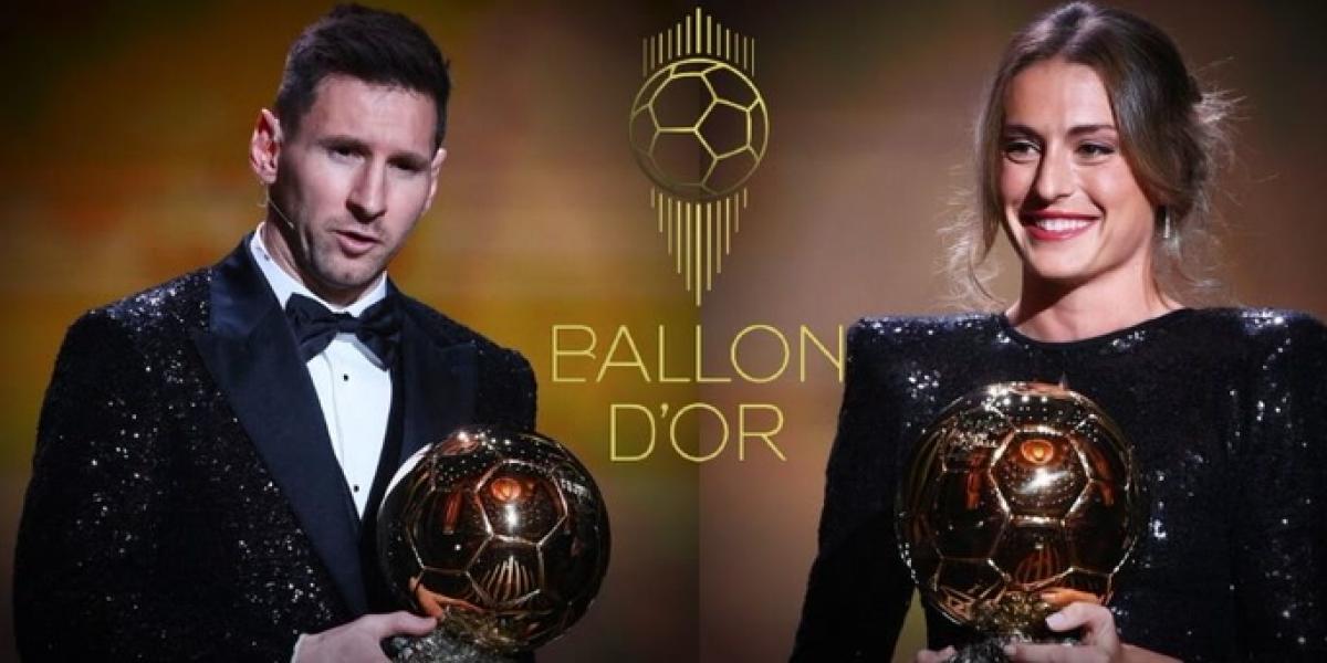 1638260776 Leo Messi and Alexia Putellas winners of the Ballon dOr