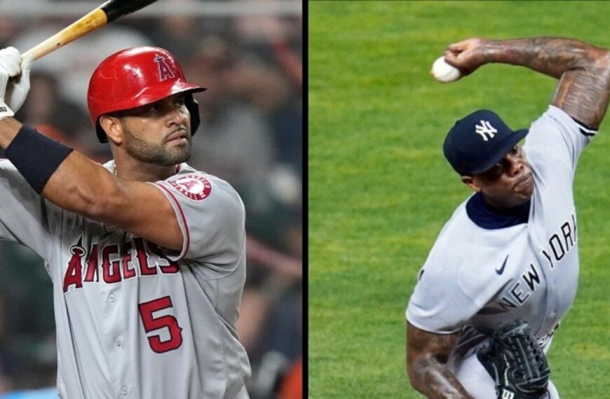 MLB: Legends reunite, Albert Pujols and Aroldis Chapman spotted on the beach together (photos)