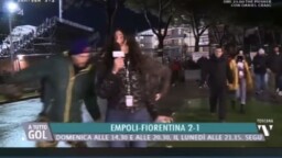 Outrage over harassment and touching of a reporter in play Empoli-Fiorentina