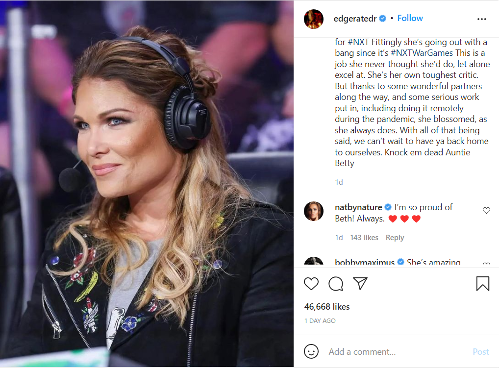Edge's message to Beth Phoenix