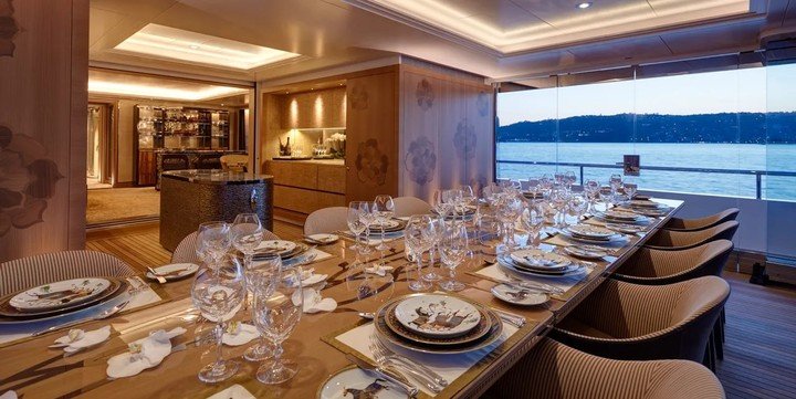 For special dinners, this is the place.  (Feadship)