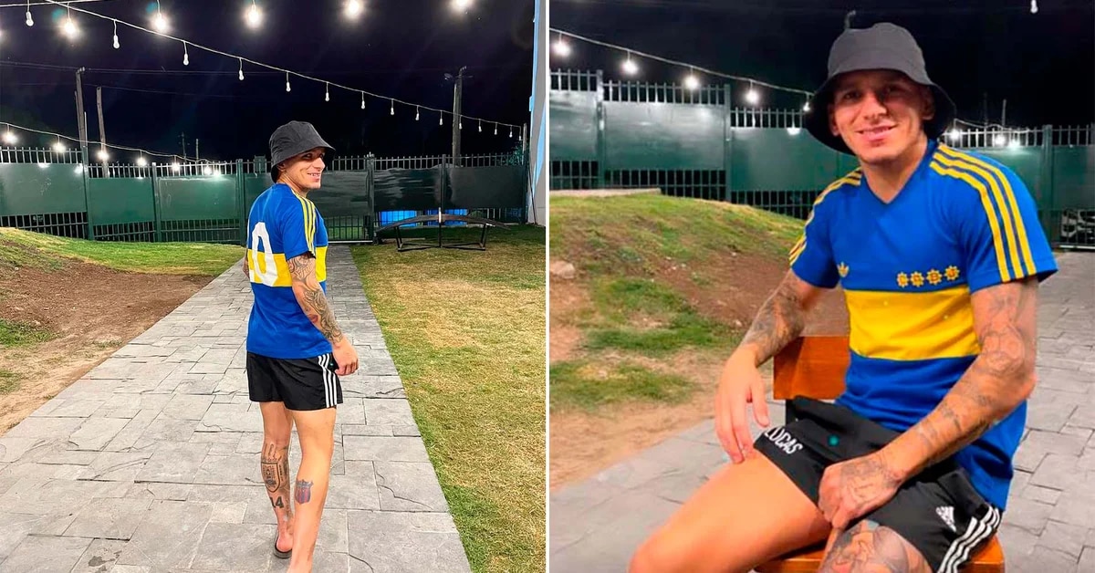 A European soccer player showed himself with the Boca shirt