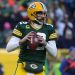 Aaron Rodgers the most valuable player in the NFL celebrates