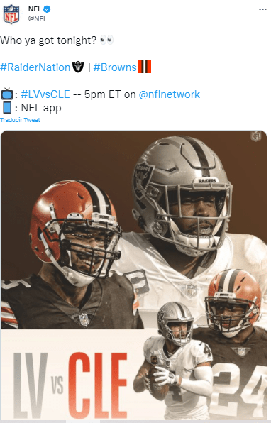 Cleveland Browns vs Las Vegas Raiders what time and how