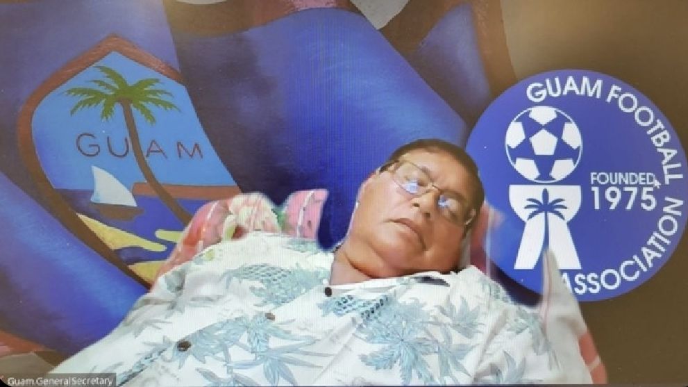 Guams manager fell asleep at the FIFA summit to debate