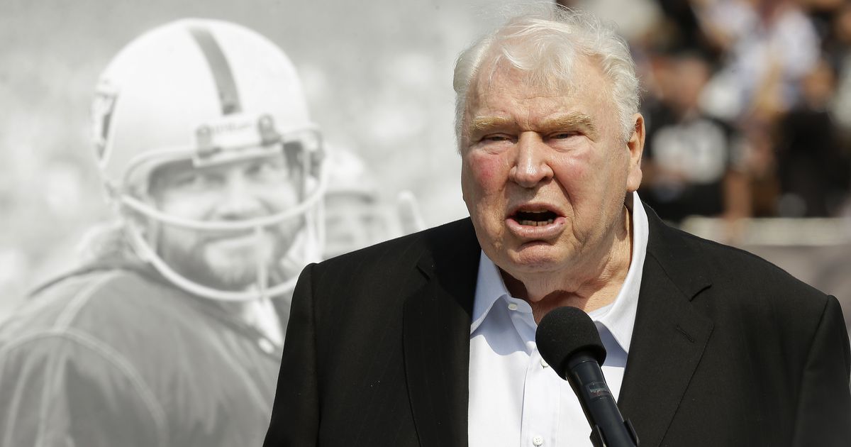 John Madden legendary Oakland Raiders coach and television commentator dies
