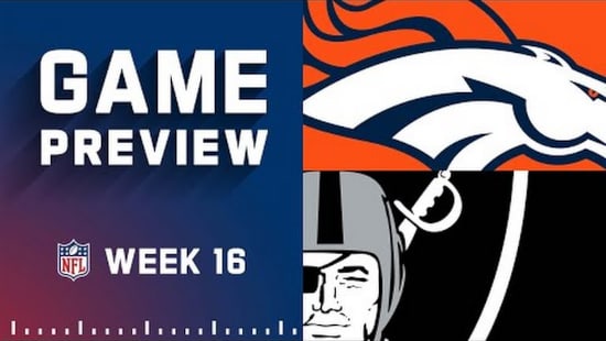 Las Vegas Raiders vs Denver Broncos LIVE Time Channel Where