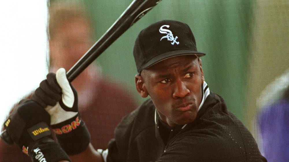 What numbers did Michael Jordan put on his baseball internship