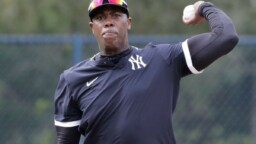 Yankees: Aroldis Chapman shows workouts with a special guest (photo)
