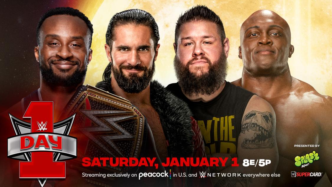 Big E vs. Seth Rollins vs. Kevin Owens vs. Bobby Lashley - WWE Day 1