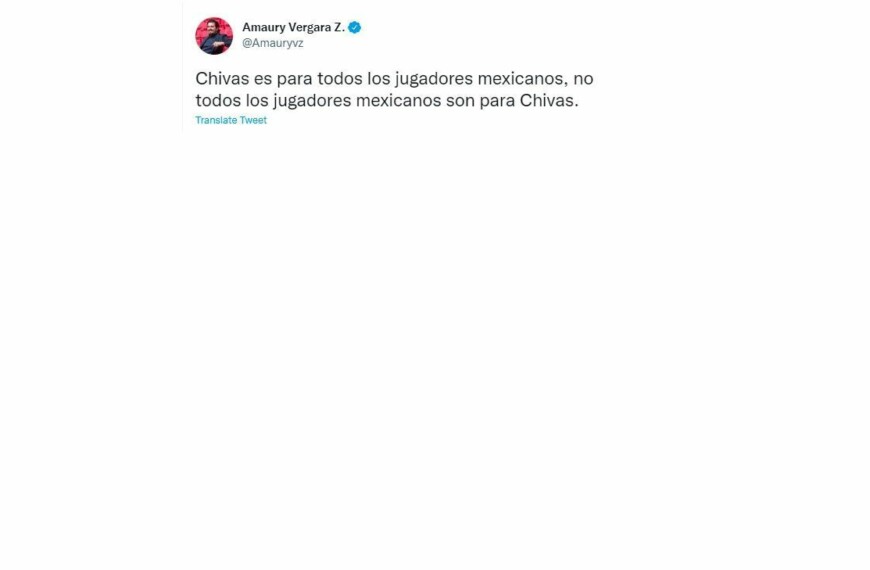 Amaury Vergara launches controversial message on networks: not all Mexican players are for Chivas