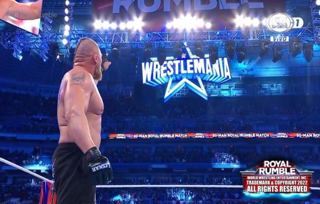 Brock Lesnar is the winner of WWE Royal Rumble 2022