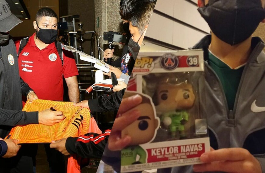 Keylor fulfilled a dream for a Mexican boy who waited for him for hours in a concentration hotel