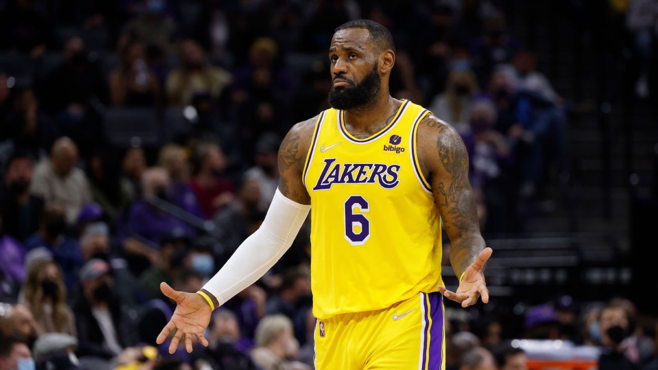 LeBron dissatisfied with Lakers winning percentage
