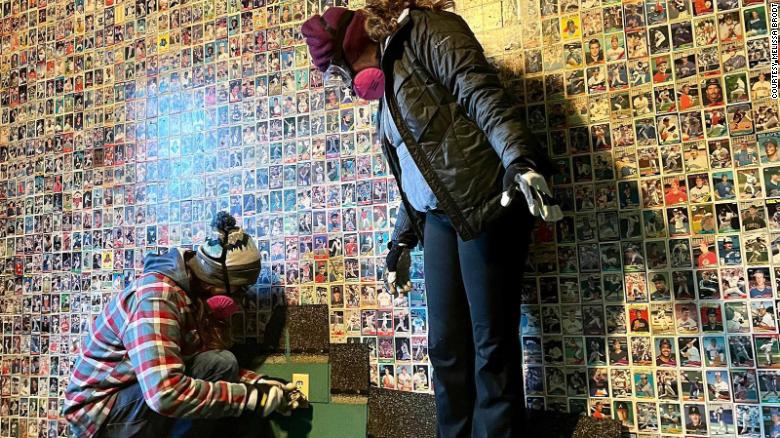 1600 baseball cards found taped to hidden wall