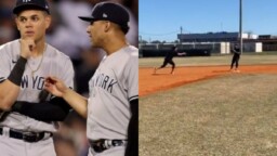 Gleyber Torres and Gio Urshela work together the double-play