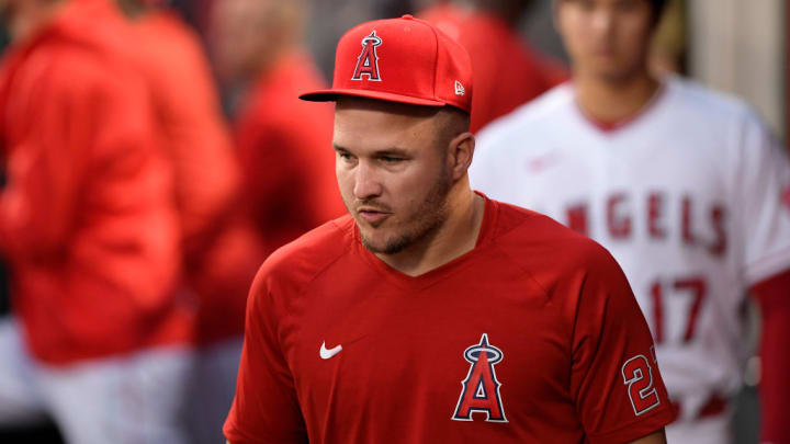 Mike Trout plays for the Los Angeles Angels