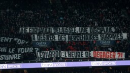 Flags against the leadership and whistles for the team: the hostile climate that was experienced in the PSG stadium