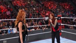 Lita and Becky Lynch have a fight on WWE RAW