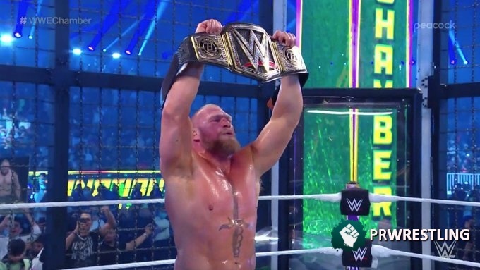 Results WWE Elimination Chamber Lesnar is crowned new WWE