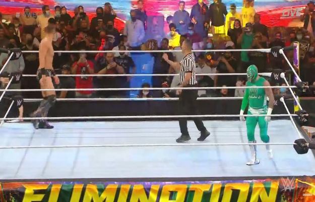 Rey Mysterio defeats The Miz in WWE Elimination Chamber