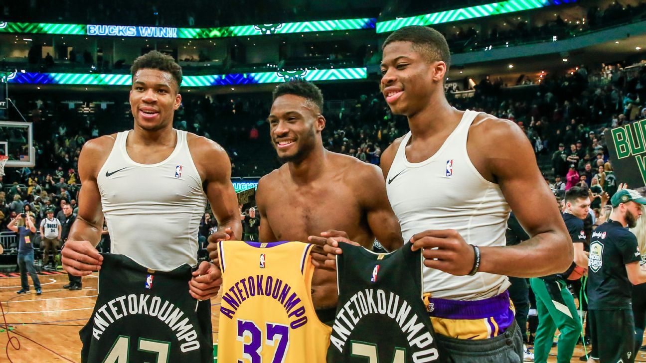 The Antetokounmpos will team up in the skills challenge