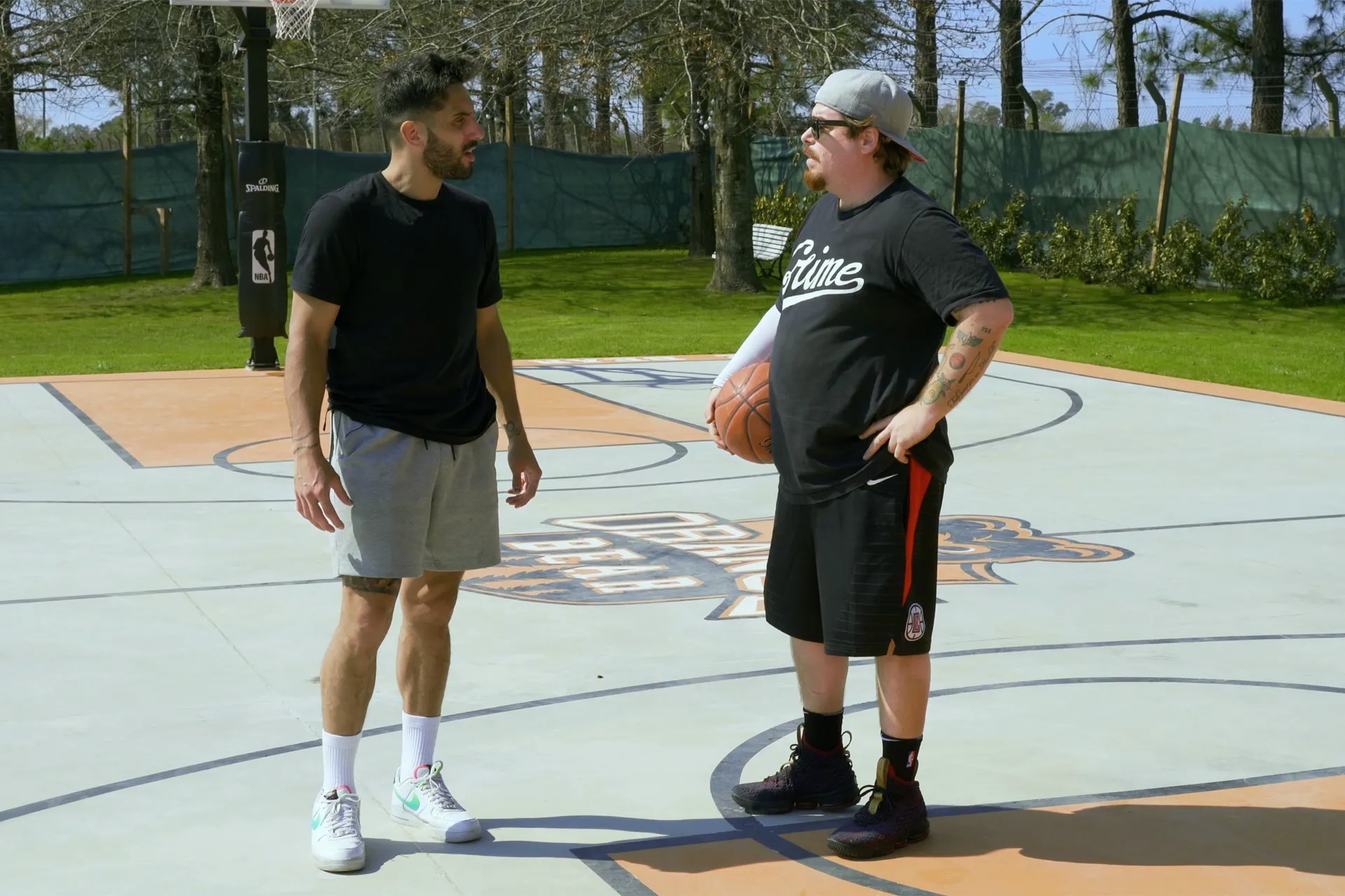 Basketball fanatic, Migue Granados premiered his own court with none other than Facundo Campazzo