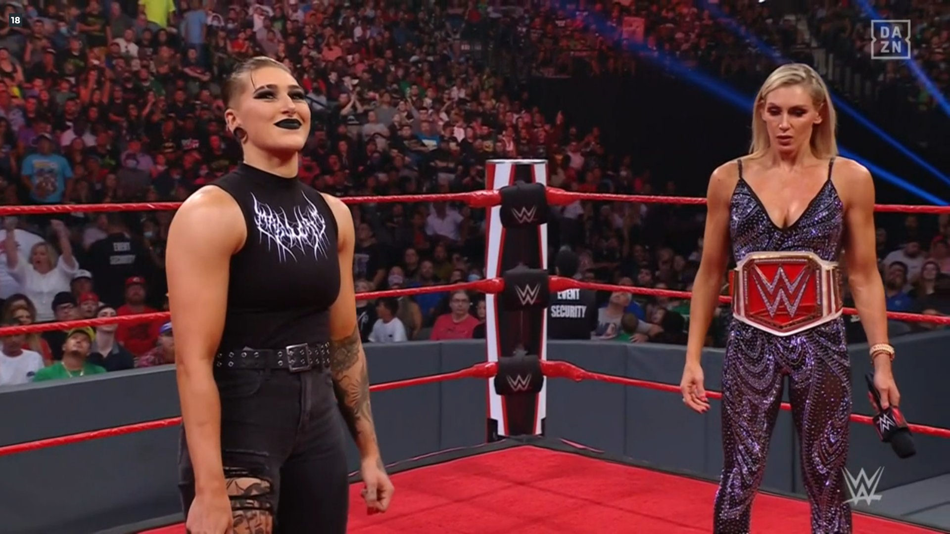 Charlotte Flair and Rhea Ripley - WWE Raw
