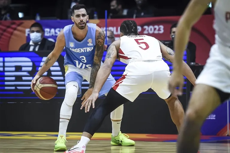 Meeting between the Argentine basketball team and Panama.